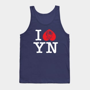 I Heart Yew Nork-White Text Tank Top